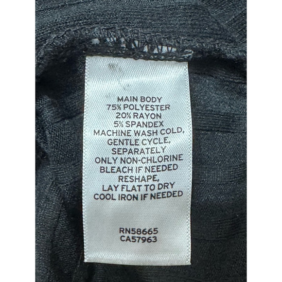 BP Crop Tank Top Sleeveless Straight Neck Ribbed Stretchy Black Women's XS NWOT - Picture 8 of 8